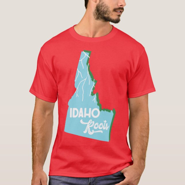 Camiseta Raízes de Idaho Aqua Verde (Frente)