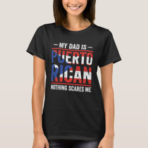 Camiseta Raízes de Porto Rico Meu Pai É Porto-Riquenho Nada