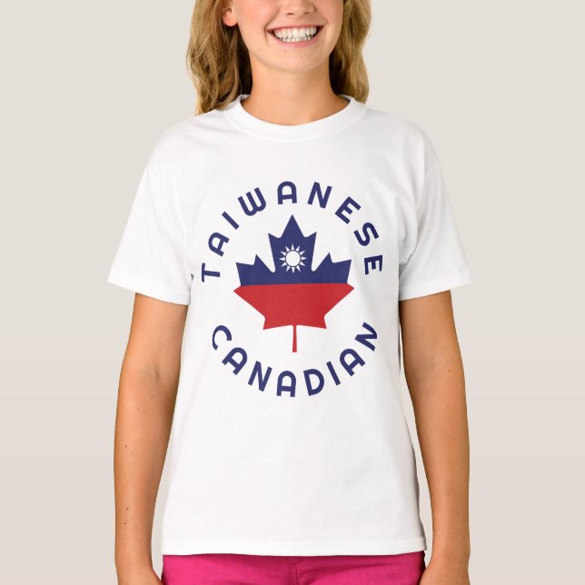 Camiseta Raízes de Taiwan canadenses (Frente)