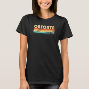 Camiseta Raízes do Nova Iorque da Oneonta Ny Retro 70s 80s