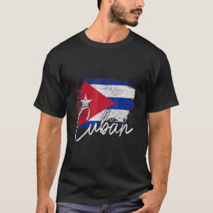 Camiseta Raízes do Orgulho Cubano da Bandeira de Cuba