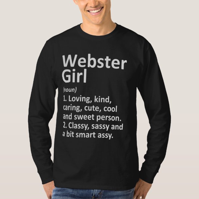Camiseta Raízes do Webster Girl Ny Nova York Funny City (Frente)