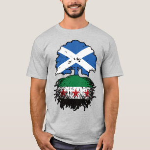 Camiseta Raízes e Coroa: Árvore Escócia-Síria