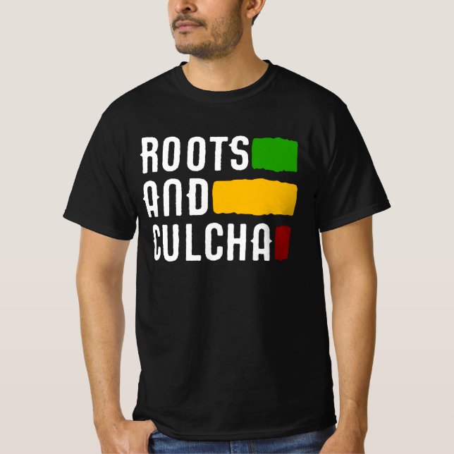 Camiseta Raízes E Culcha Rasta Colors Reggae (Frente)