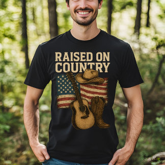 Camiseta Raízes em Country Music USA Western Style