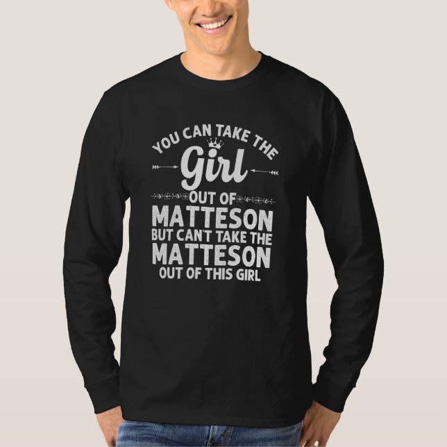 Camiseta Raízes Engraçadas De Matteson Il Illinois (Frente)