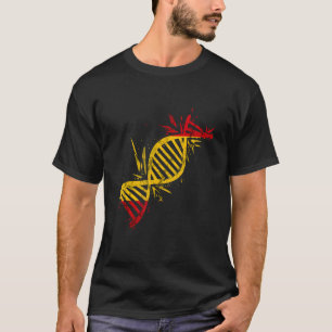 Camiseta Raízes Espanholas Espanha DNA Molécula Orgulho Esp