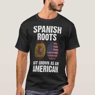 Camiseta Raízes espanholas, mas cultivadas como espanhol am