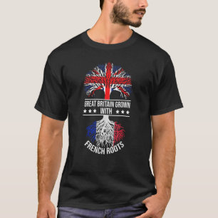 Camiseta Raízes Francesas Imigrantes Antecedentes Excelente