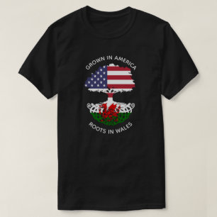 Camiseta Raizes Galês-Americanas na árvore do céltico de