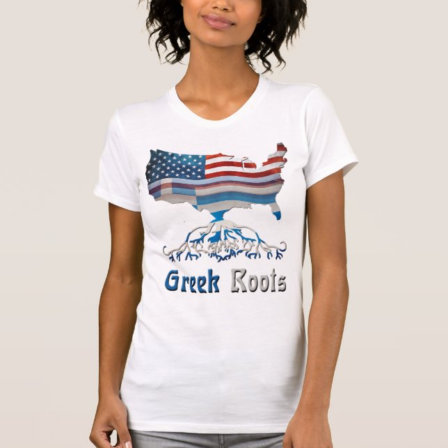 Camiseta Raízes Gregas Americanas (Frente)