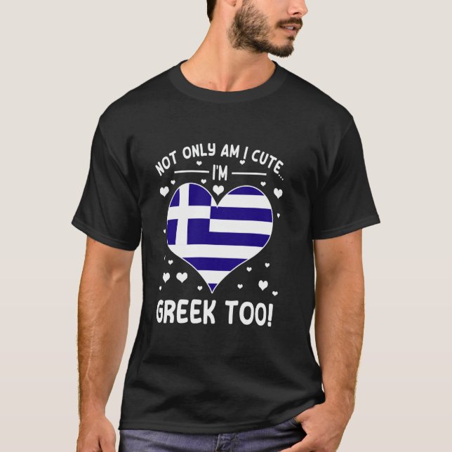 Camiseta Raízes Gregas Cónicas Citam Meninas Gregas Grécias (Frente)