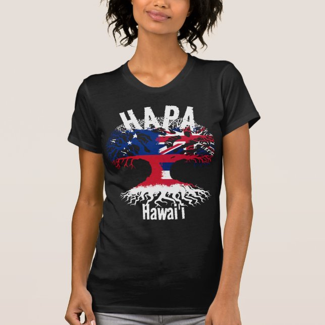 CAMISETA RAÍZES HAPA SAMOA HAWAII (Frente)
