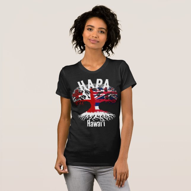 CAMISETA RAÍZES HAPA TONGA HAWAII (Frente Completa)