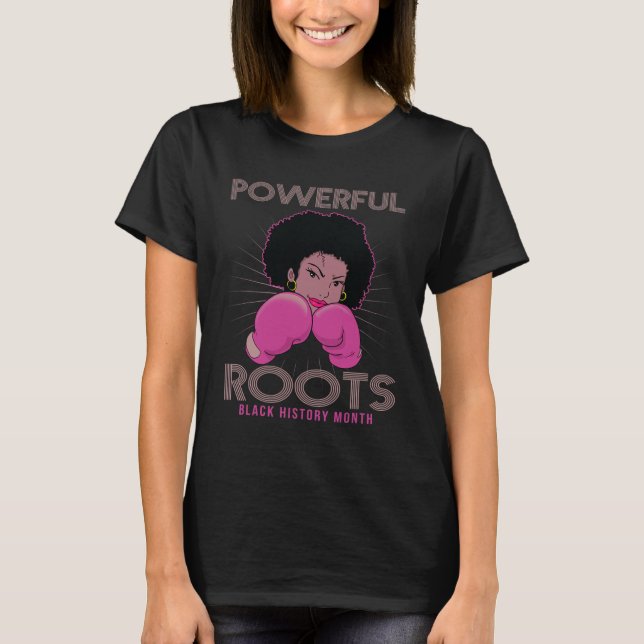 Camiseta Raízes História Negra Mês Eu Amo As Minhas Raízes (Frente)