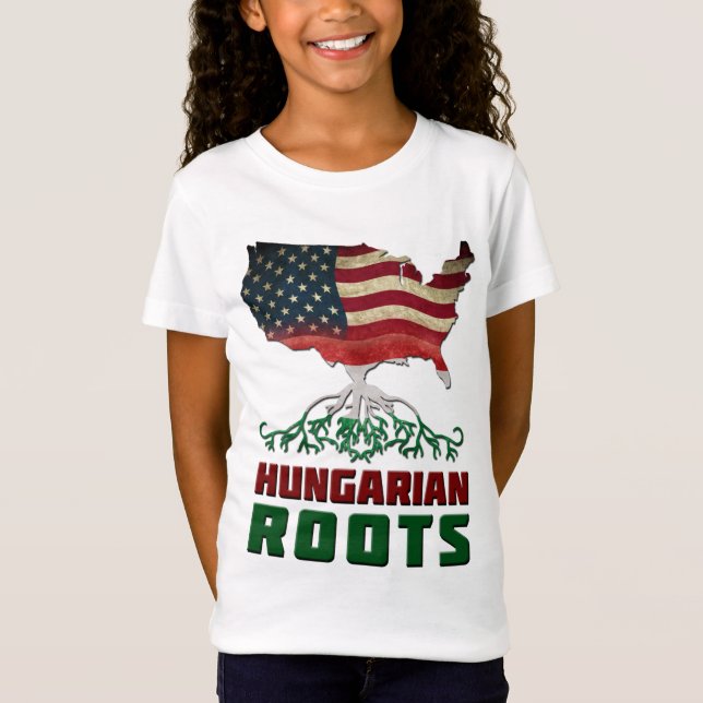 Camiseta Raízes Húngaras Americanas (Frente)