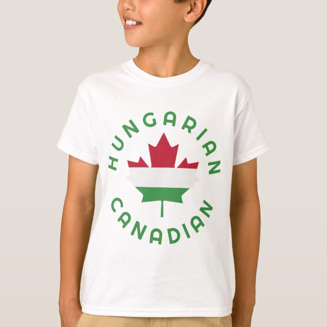 Camiseta Raízes húngaras canadianas (Frente)