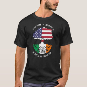 Camiseta Raizes Irlandês-Americanas na árvore do céltico