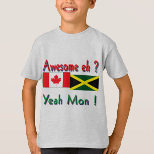 Camiseta raízes jamaicanas-canadianas