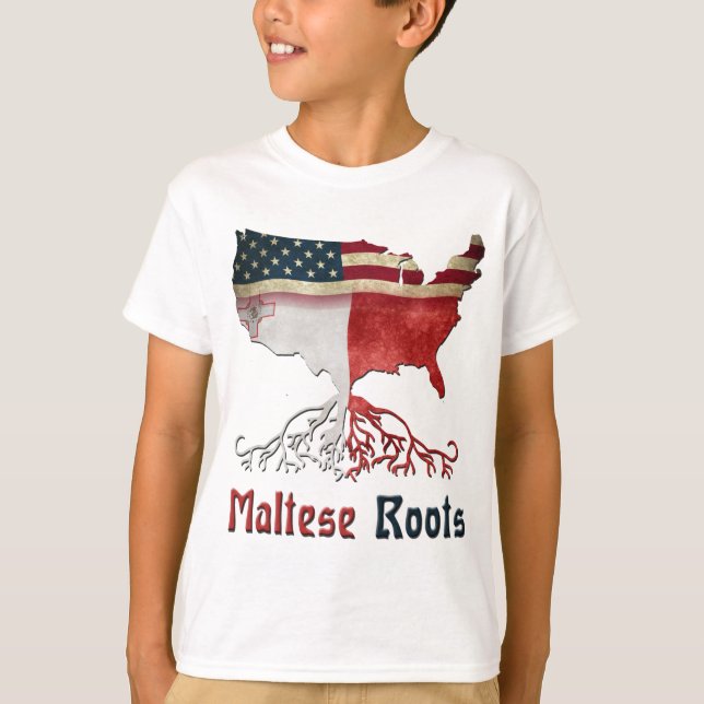Camiseta Raizes maltesas americanas (Frente)