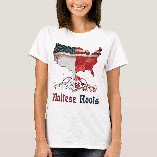 Camiseta Raizes maltesas americanas (Frente)