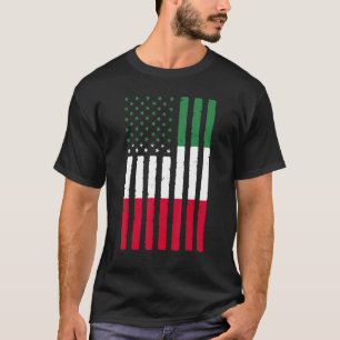 Camiseta Raízes México Bandeira EUA Herança Metade Mexicano
