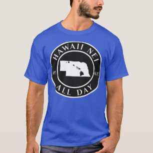 Camiseta Raízes no Havaí e no Nebraska pelo Havaí Nei o dia