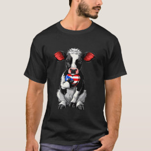 Camiseta Raízes Porto-Riquenhas Porto Rico Vaca Bonita Cora