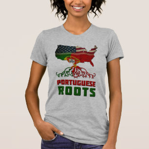 Camiseta Raízes portuguesas americanas