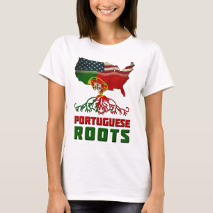 Camiseta Raízes Portuguesas USA Patrimônio Bandeira
