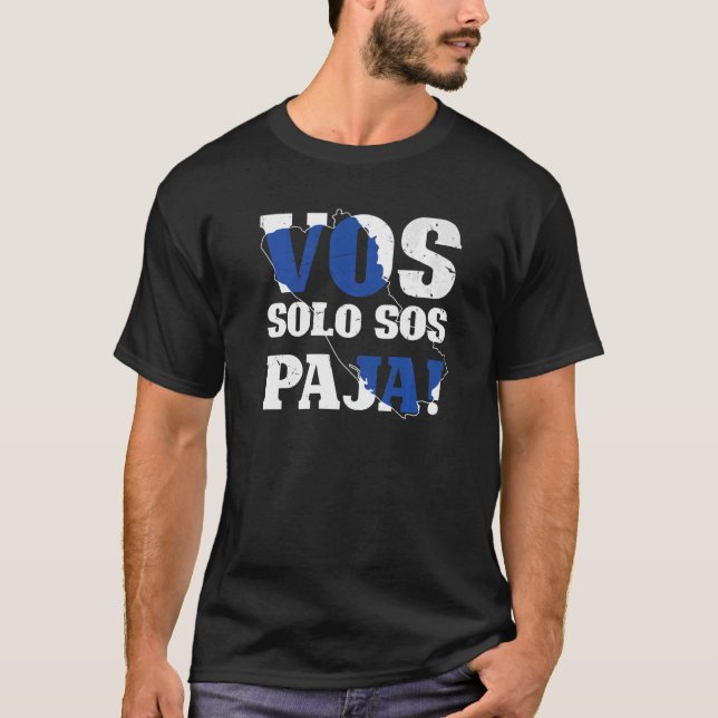 Camiseta Raízes Salvadorianas Vos Solo Sos Paja El Salvador (Frente)