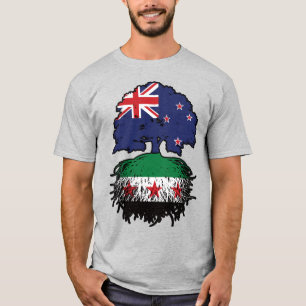 Camiseta Raízes Sírias na Nova Zelândia & Árvore da Coroa