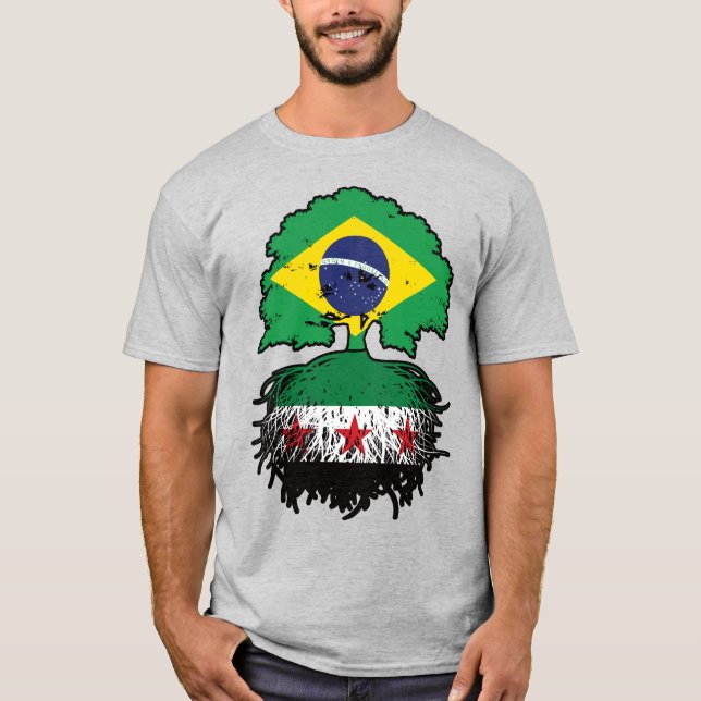 Camiseta Raízes Sírio-Brasileiras e Árvore da Coroa (Frente)