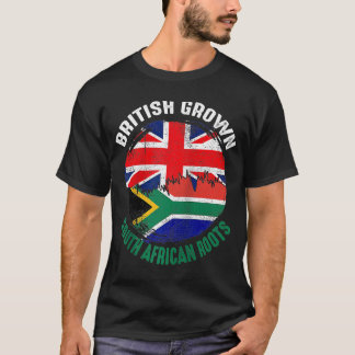 Camiseta Raízes Sul-Africanas em Crescimento Britânico Vint