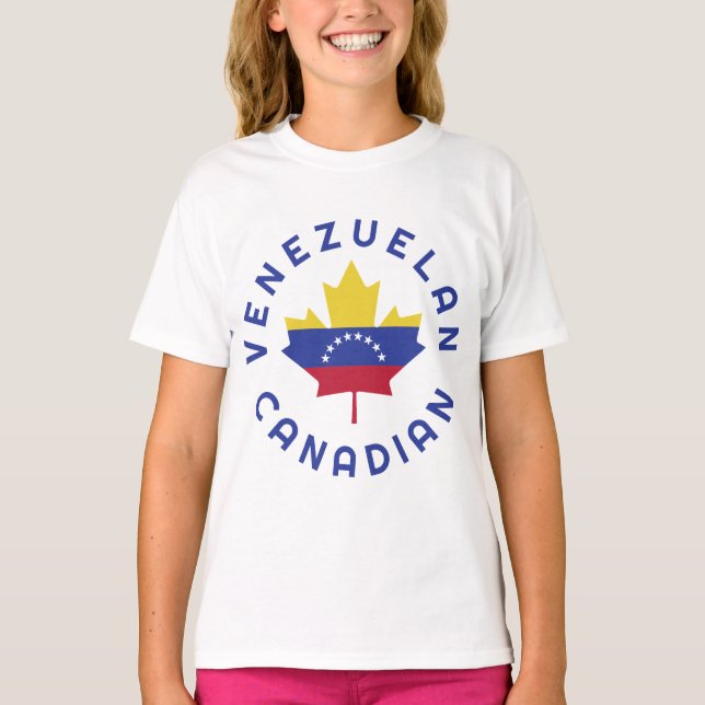 Camiseta Raízes venezuelanas canadenses (Frente)