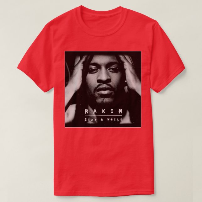 Camiseta Rakim Permanece Um Pouco Na Cota Do Álbum (Frente do Design)