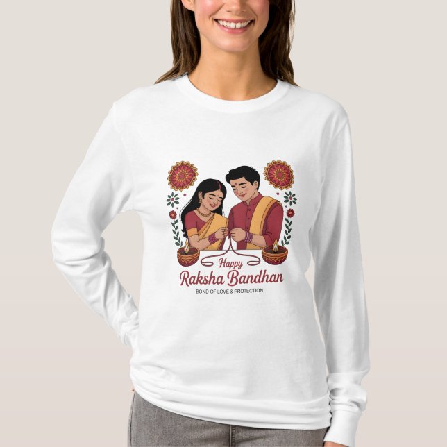 Camiseta Raksha Bandhan  Women's Long Sleeve T-Shirt (Frente)