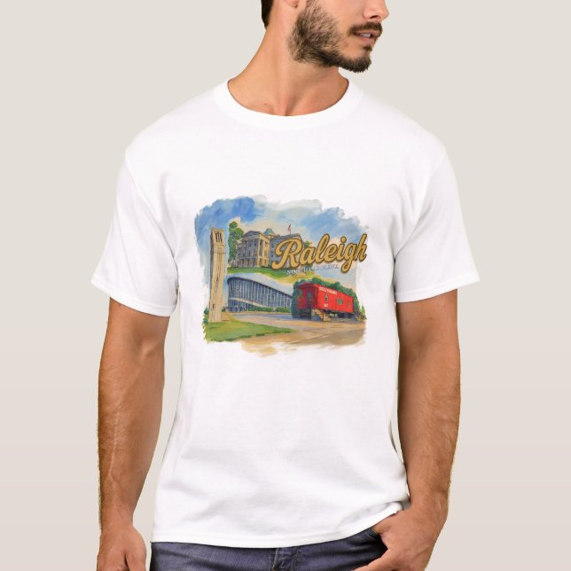 Camiseta Raleigh Carolina do Norte (Frente)