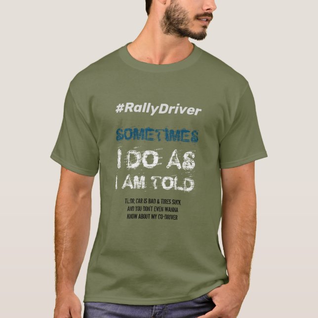 Camiseta Rally Driver T-Shirt - Como Me Dizem (Frente)