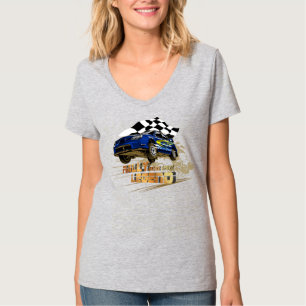 Camiseta Rally Legend Pescoço-V feminino