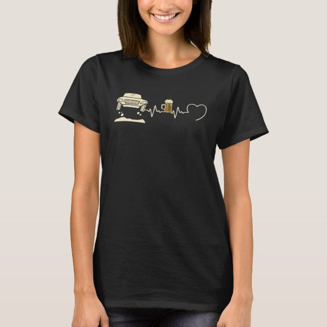 Camiseta Rally Man Humour Heart Beat  Idea Aperitif (Frente)