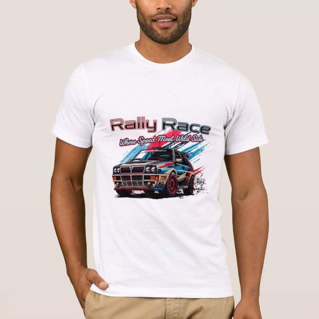 CAMISETA RALLY RACE - QUANDO A VELOCIDADE ENCONTRA O LADO S (Frente)
