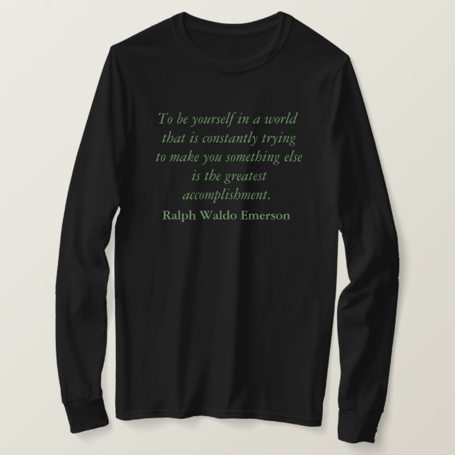Camiseta Ralph Waldo Emerson Cote (Frente do Design)