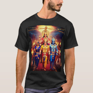 Camiseta Rama volta à Ayodhya T-Shirt Celebrar Senhor