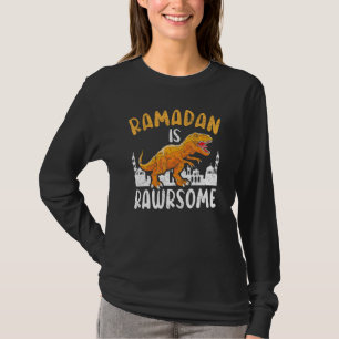 Camiseta Ramadã é Rawrsome Islam Quran Mesquita Dinossaur M