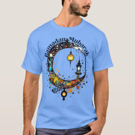Camiseta Ramadã Moon estilo Pollock