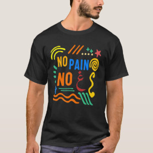 Camiseta Ramadã Sem Dor Sem Ganhar Adulto - Letra Árabe Muç
