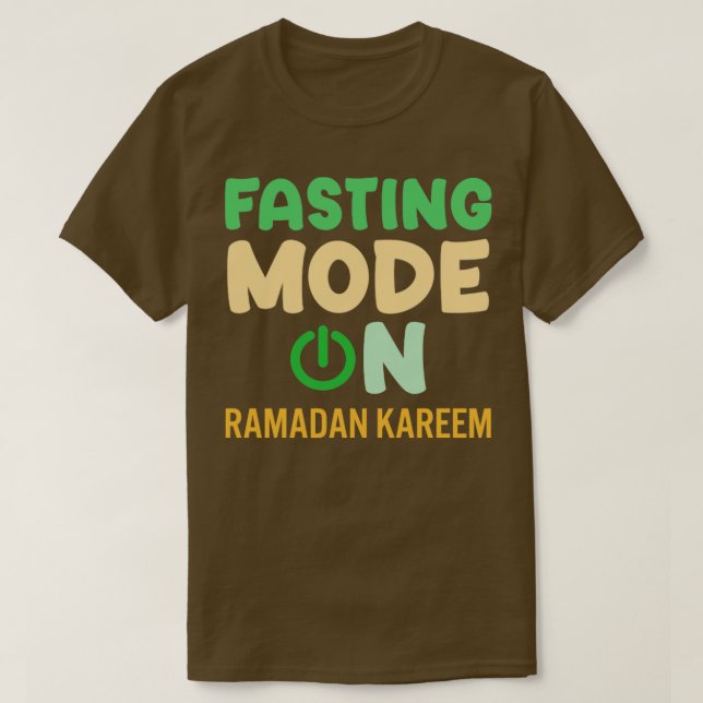 Camiseta Ramadan Fasting Fashion Sobre Felizes Muçulmanos R (Frente do Design)