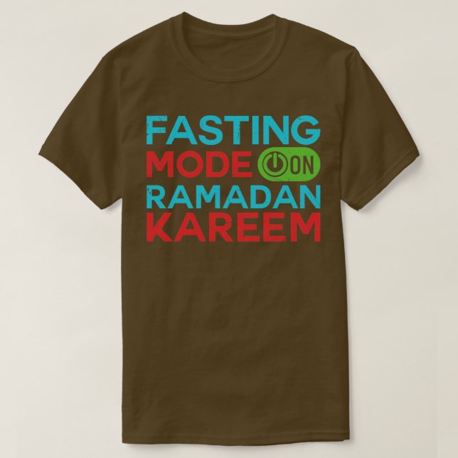 Camiseta Ramadan Fasting Fashion Sobre Felizes Muçulmanos R (Frente do Design)