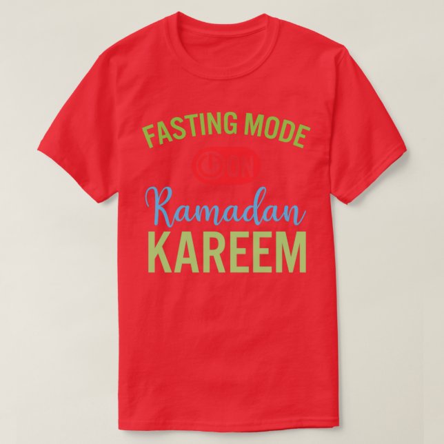 Camiseta Ramadan Fasting Fashion Sobre Felizes Muçulmanos R (Frente do Design)